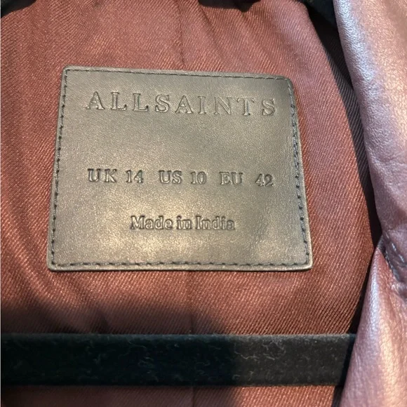 All Saints Caden Biker Jacket - Picture 7 of 8